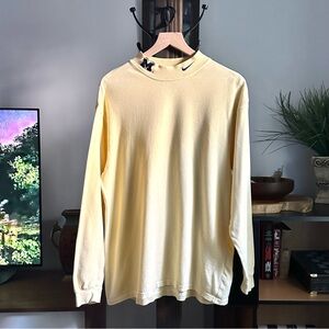 🌿Nike Vintage 90’s University of Michigan Wolverine’s Mock Neck Dusty Yellow🌿